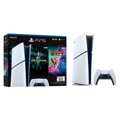 SONY - Consola PS5 Slim Digital + 2 Juegos