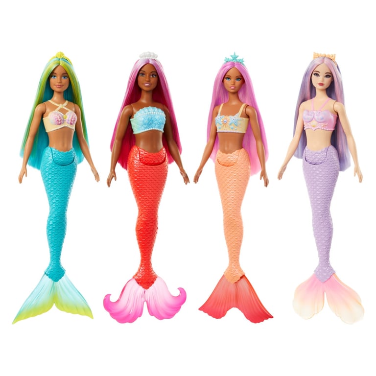 BARBIE Sirenas Con Cabello De Colores Barbie falabella
