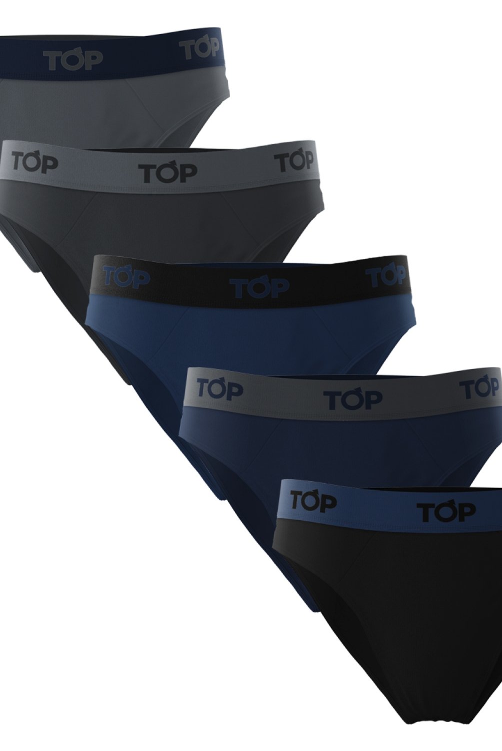 TOP - Pack De 5 Slip Algodón Hombre Top