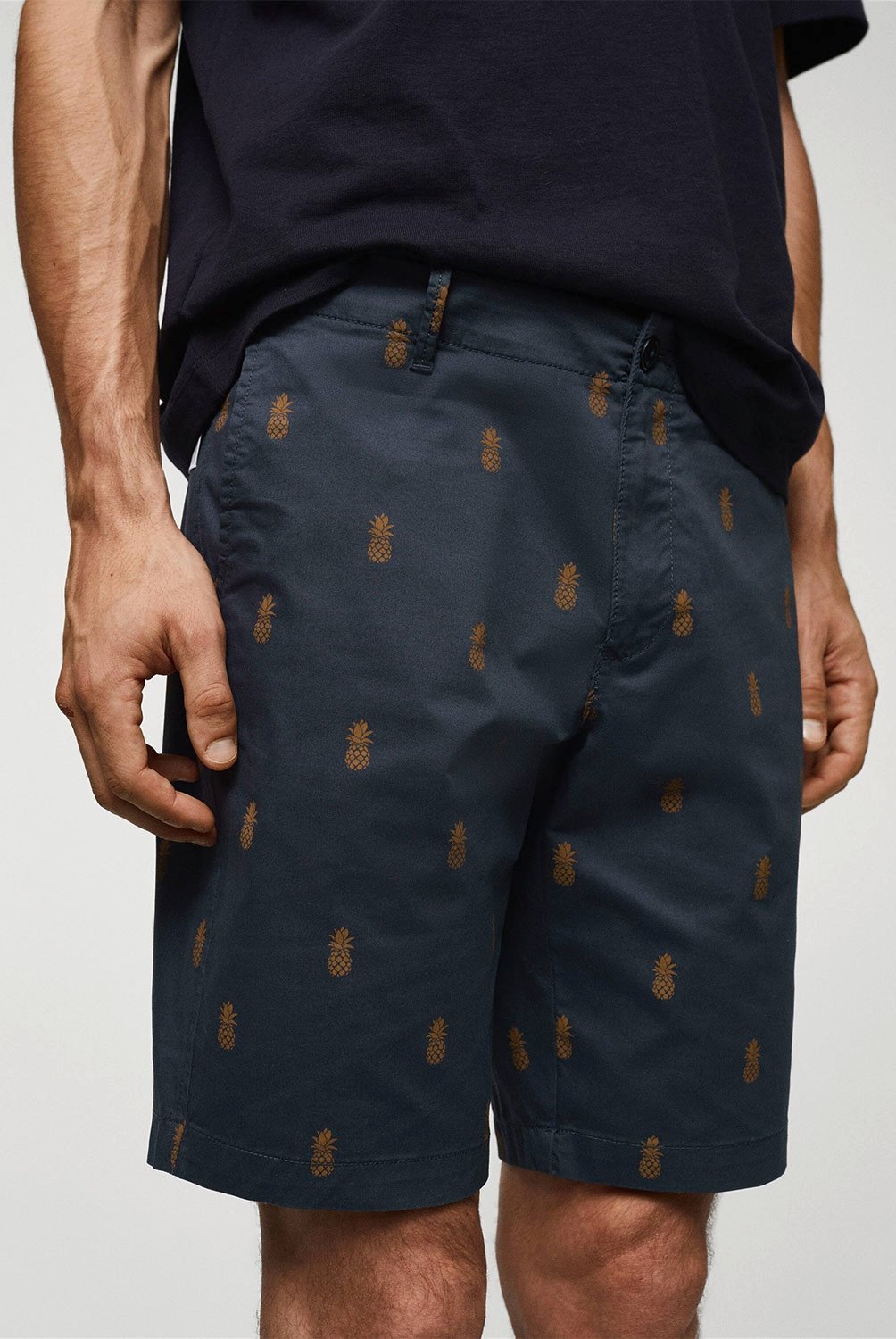 MANGO MAN Bermuda Algodon Estampadas Hombre Mango Man falabella