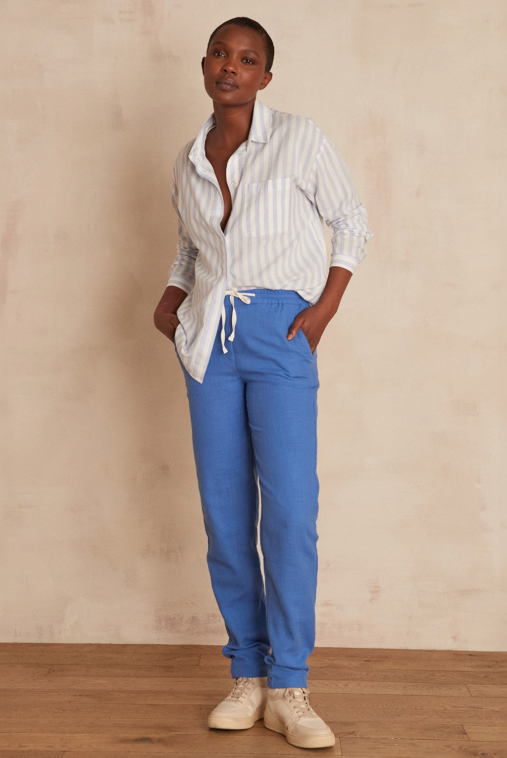 MAISON 123 Pantalon Recto Algodon Mujer Maison 123 falabella
