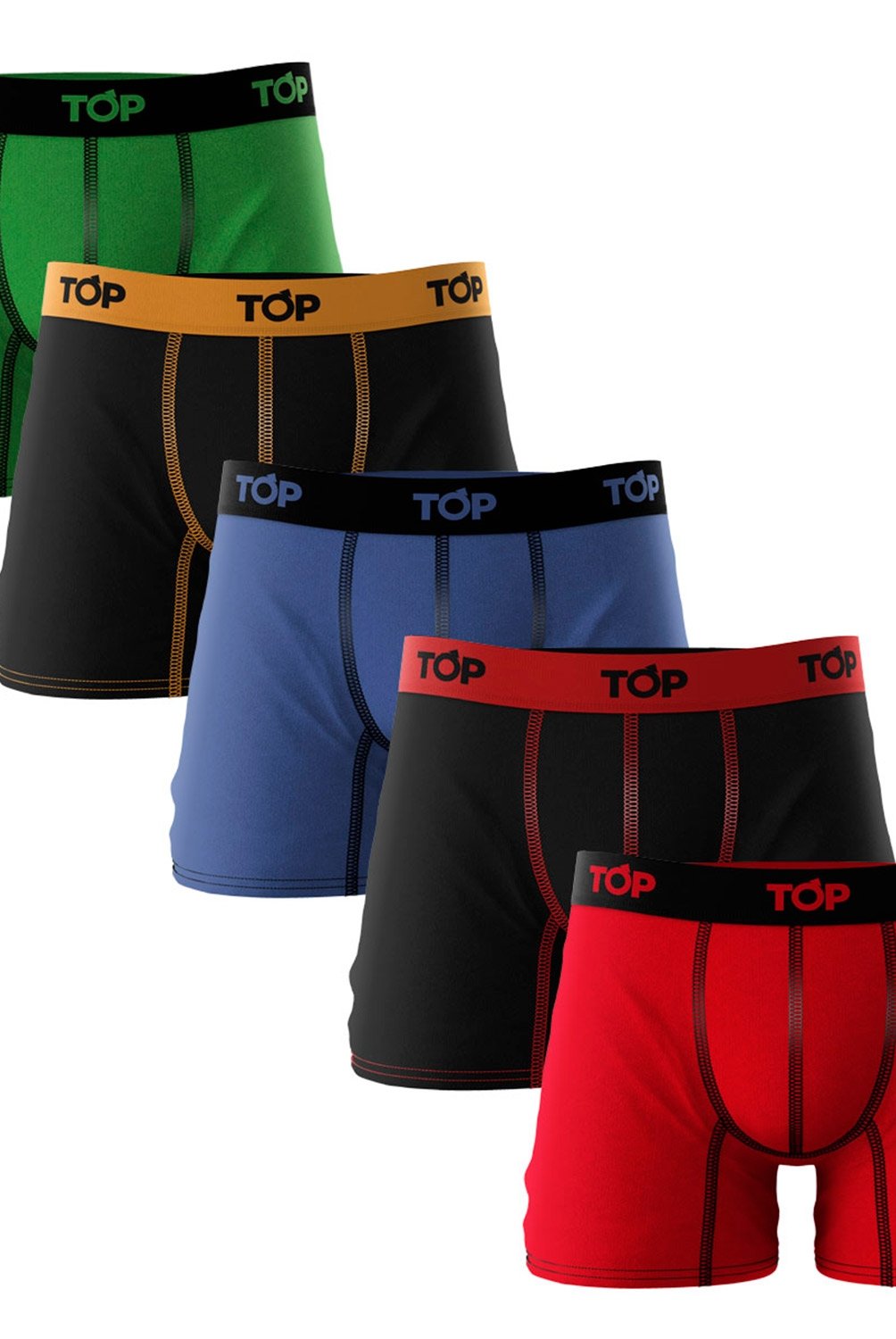 TOP Pack De 5 Boxer Hombre Algodon Top falabella