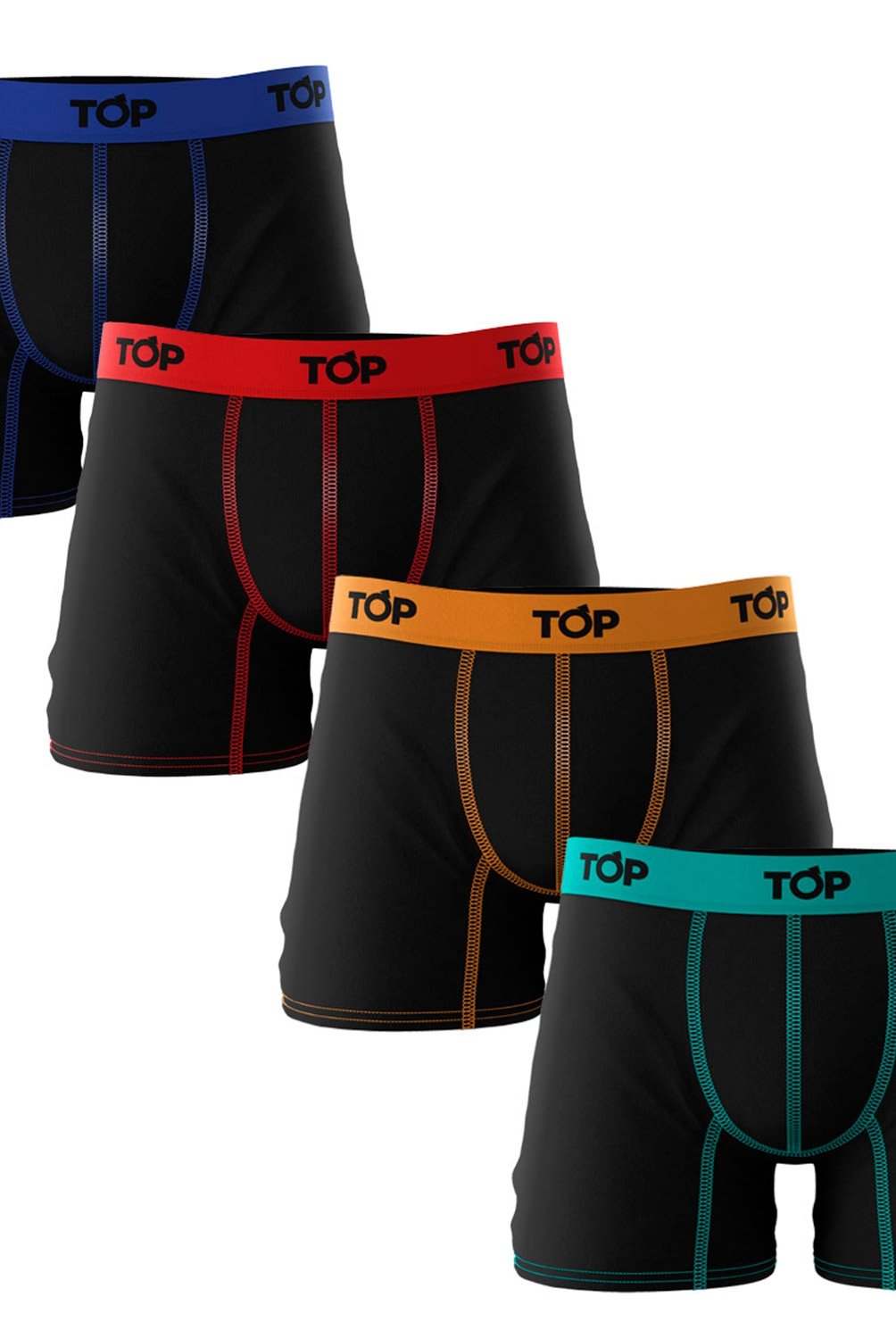 TOP Pack De 4 Boxer Hombre Algodon Top falabella