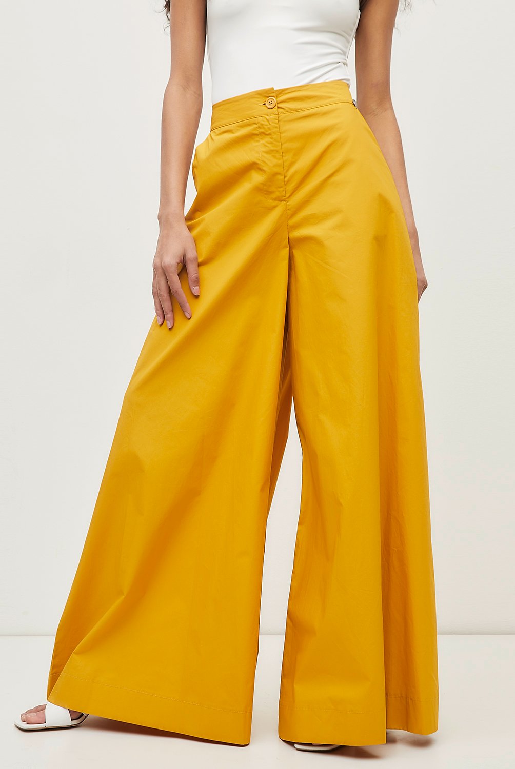 Pantalon ancho largo hotsell