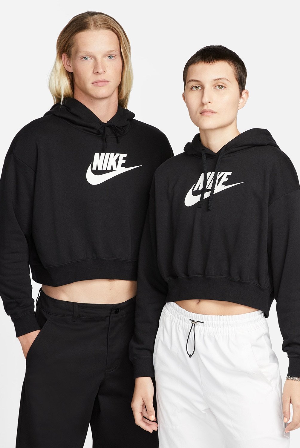 NIKE - Polerón Crop Hoodie Mujer Nike