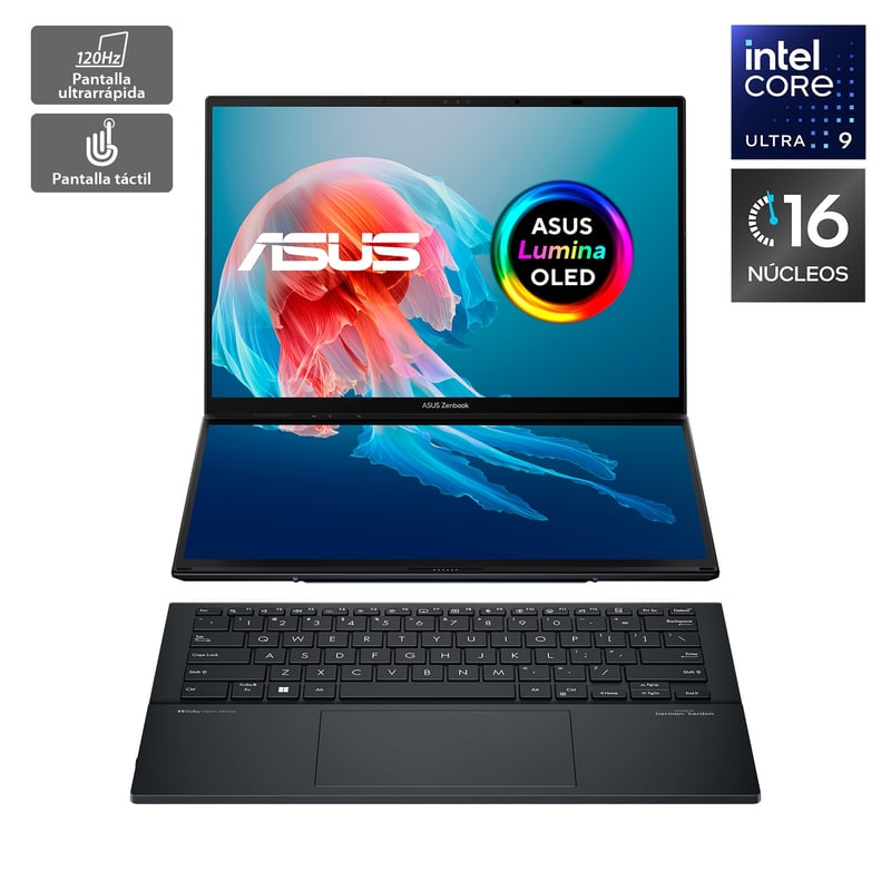ASUS Notebook Zenbook DUO UX8406 Intel Core Ultra 9 16 Núcleos 32GB RAM ...