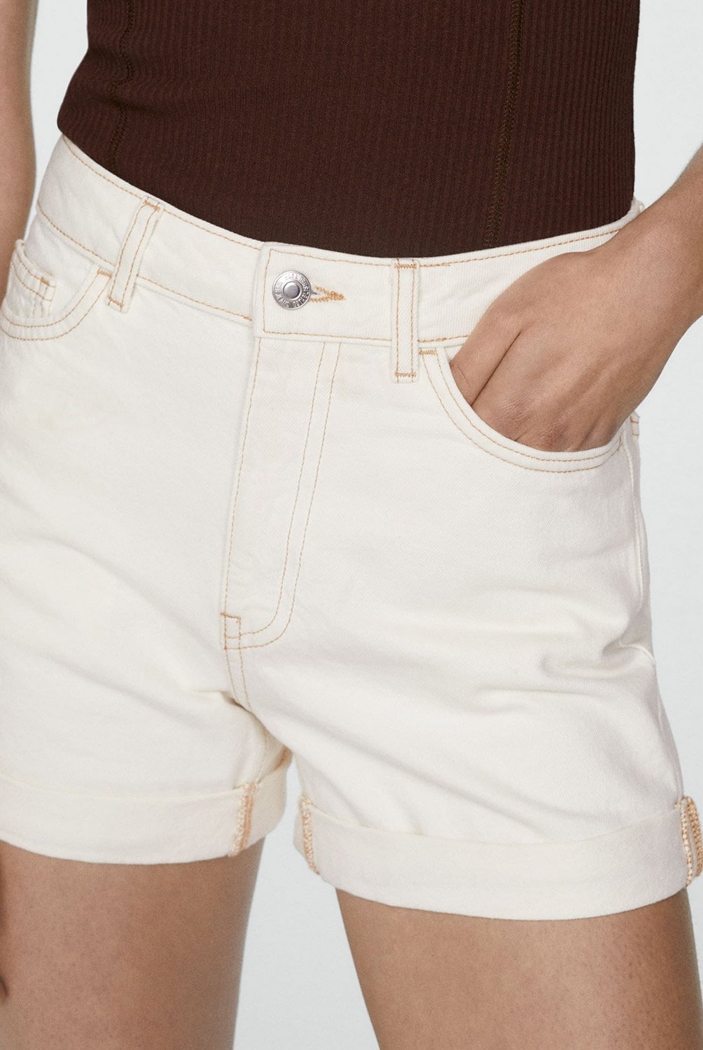 Short fashion vaquero mujer tiro alto