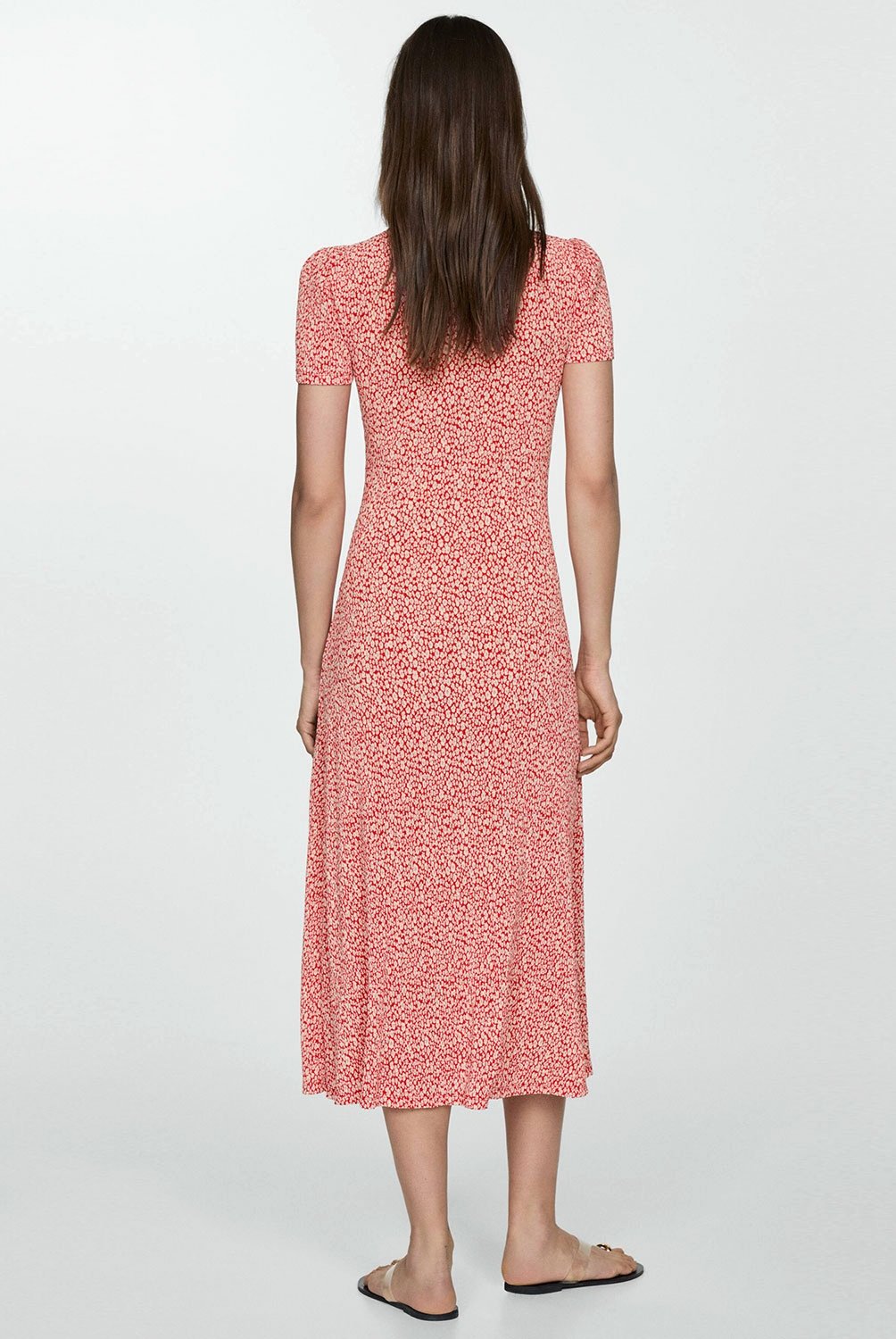 MANGO - Vestido Midi Estampado Floral para Mujer