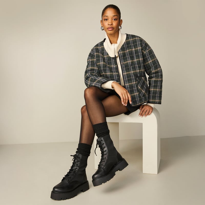 ALDO - Talaleryknit Botín Mujer Cuero Negro Aldo