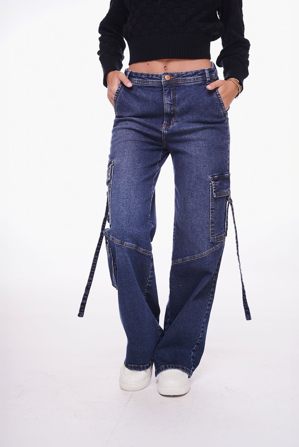 EFESIS - Jeans Wide Leg Tiro Alto Mujer Efesis