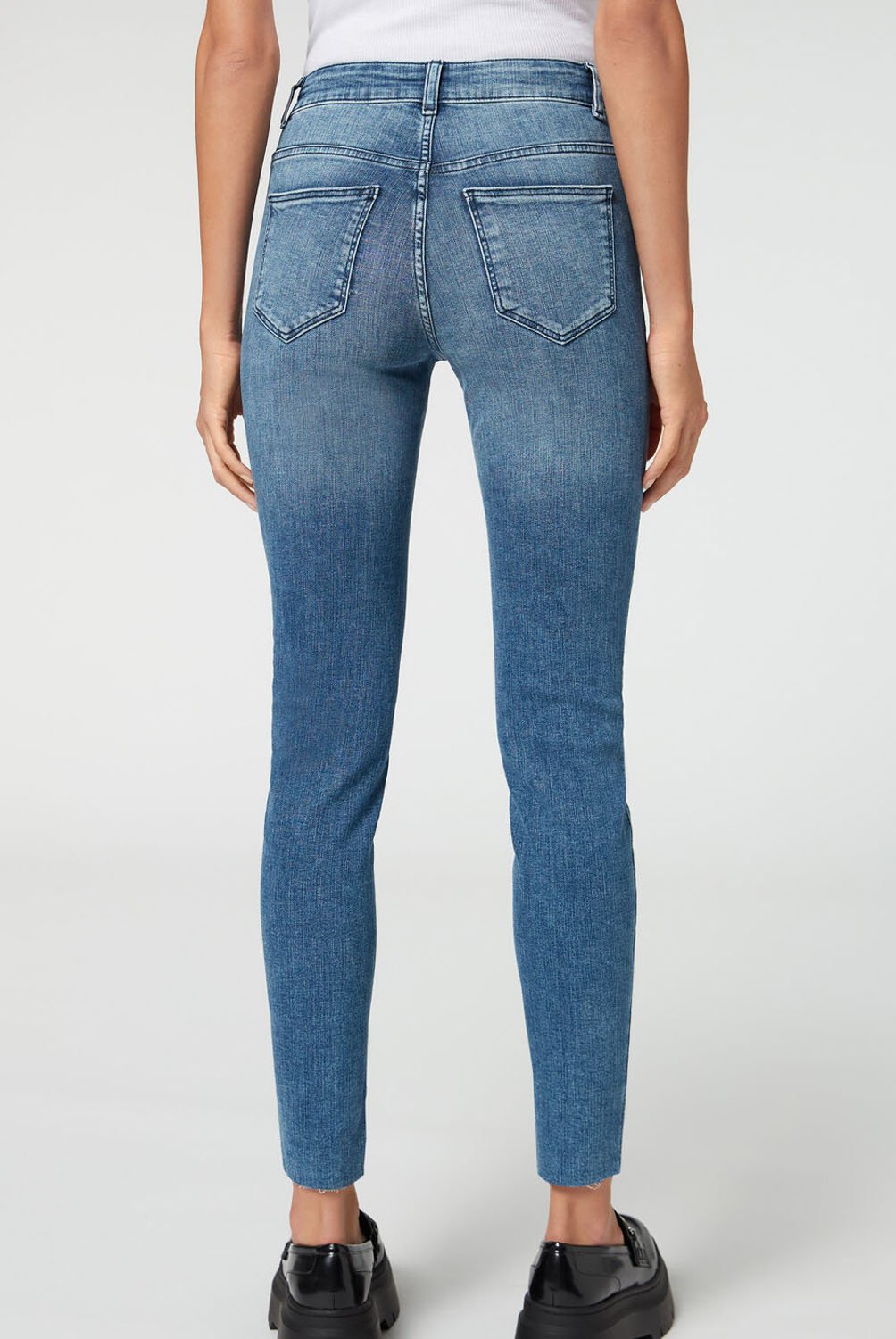 CALZEDONIA - Jeans Super Skinny con Botones Mujer Calzedonia