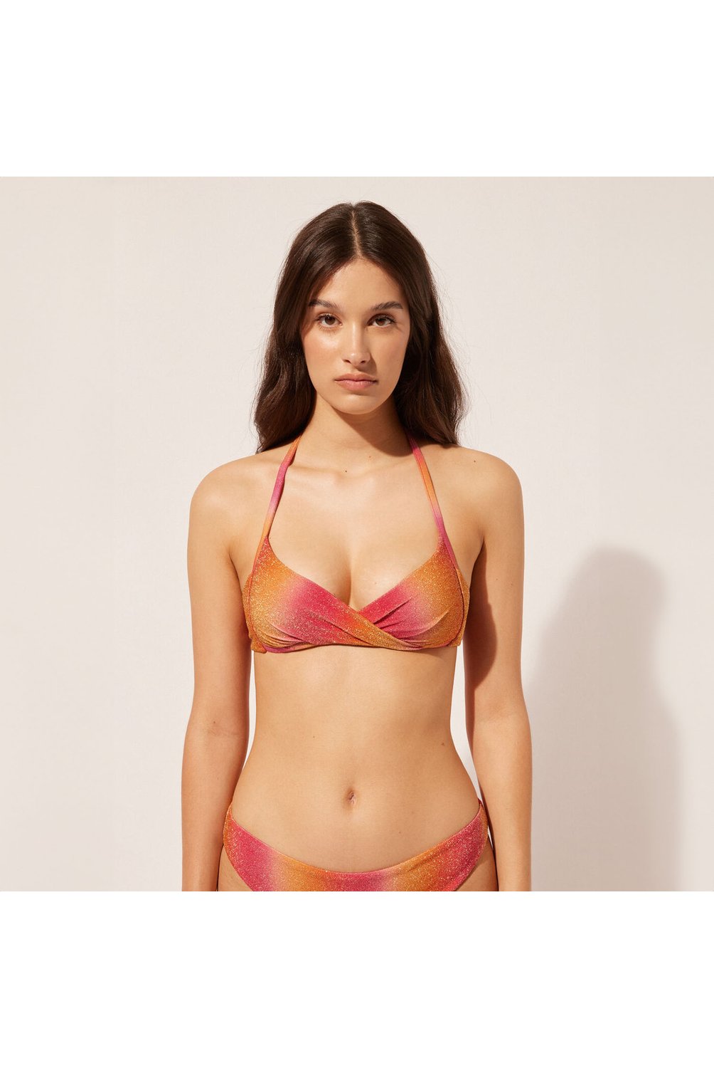 CALZEDONIA Top de Bikini Triangulo con Relleno Colorful Shades Mujer Calzedonia falabella