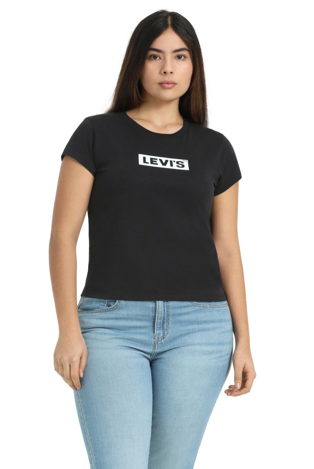 Polera Manga Corta Algodon Mujer Levis