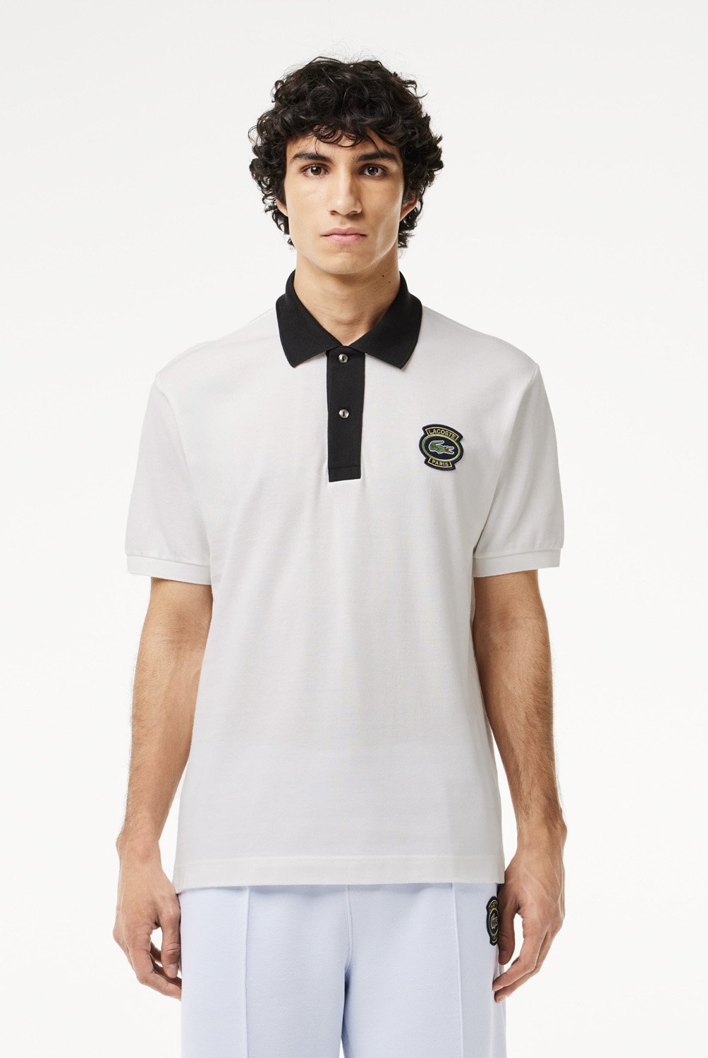 LACOSTE Polera Manga Corta Con Cuello Pique Algodon Hombre Lacoste falabella