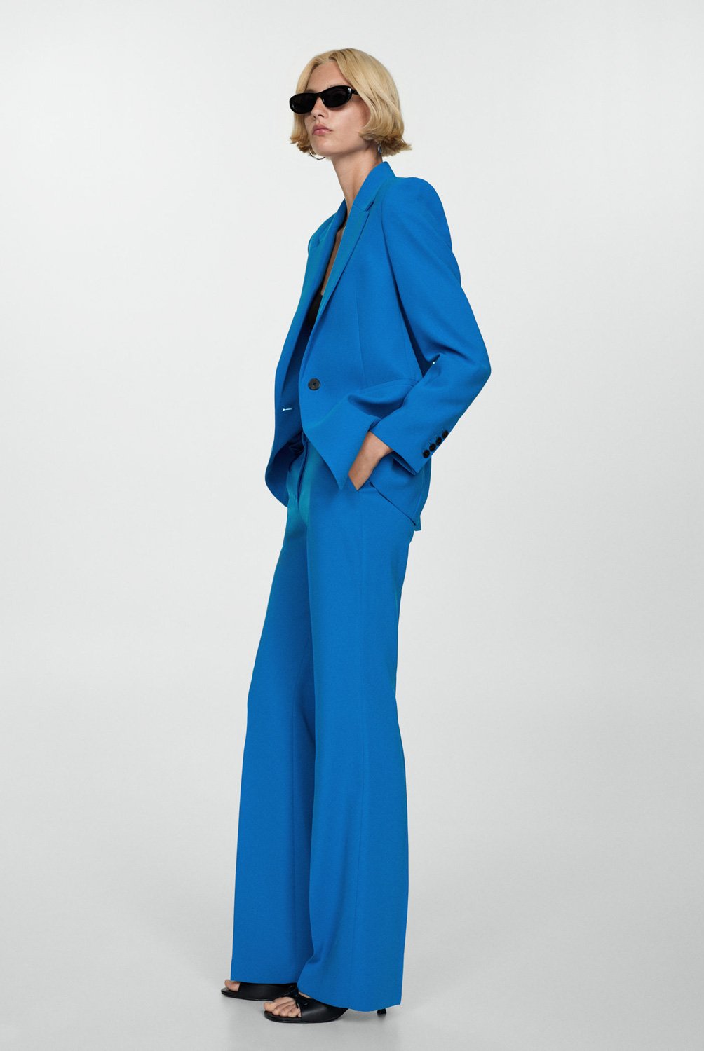 MANGO Pantalón Traje Wideleg Mujer Mango | falabella.com