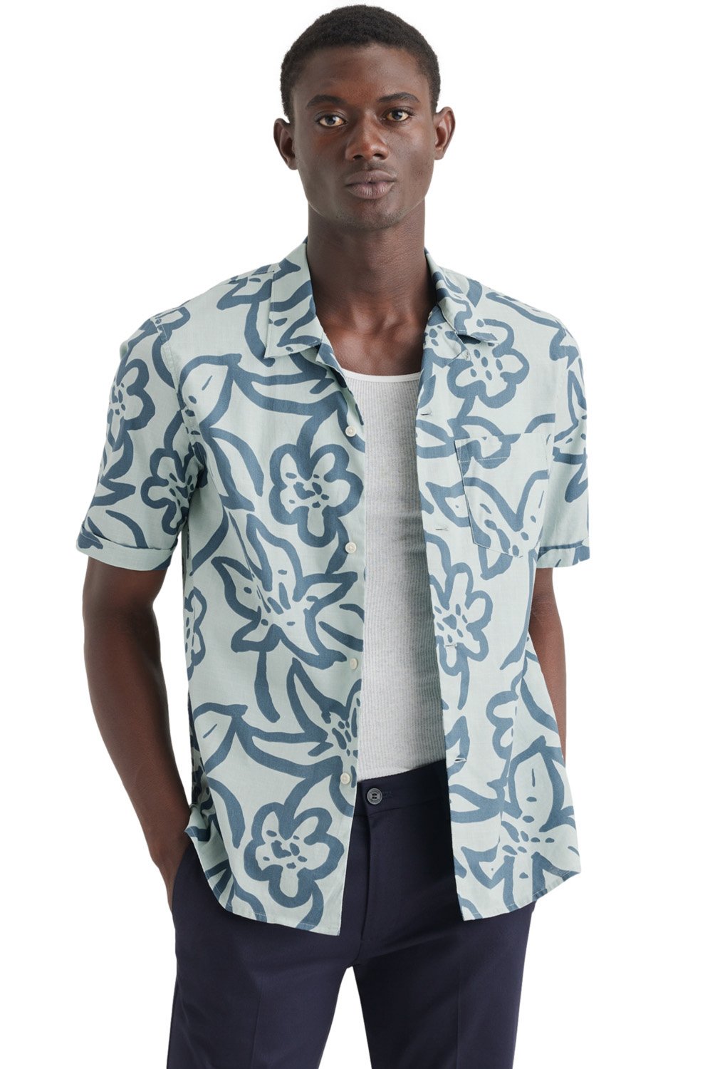 DOCKERS Camisa Guayabera Manga Corta Algodon Hombre Dockers falabella