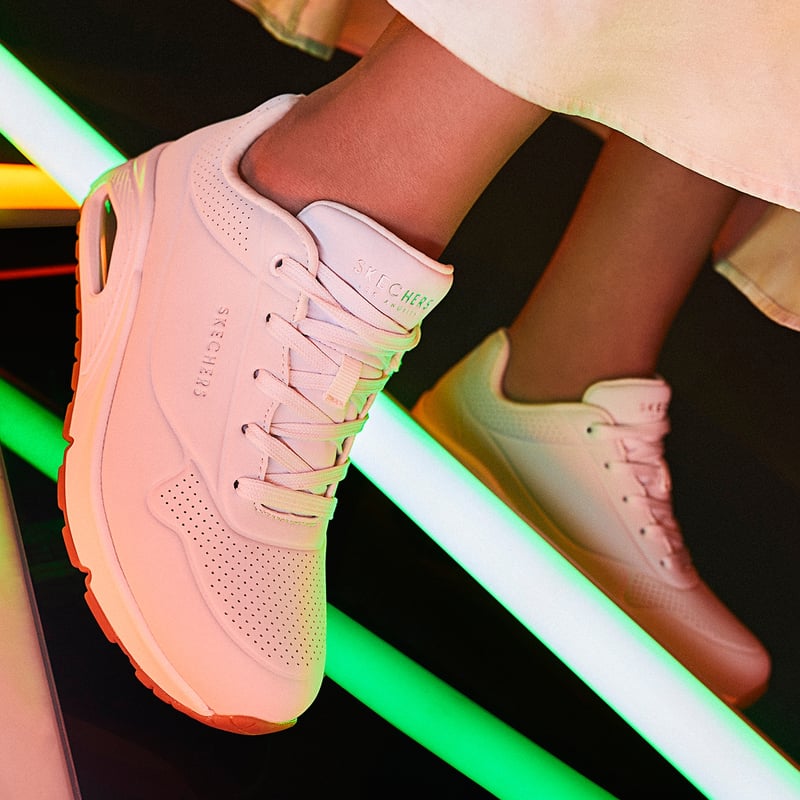 SKECHERS Uno Zapatilla Urbana Mujer Blanco Skechers falabella