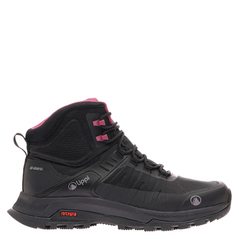 LIPPI - Vulcano Iron Stone Mid Bdry Zapatilla Outdoor Mujer Negra Lippi