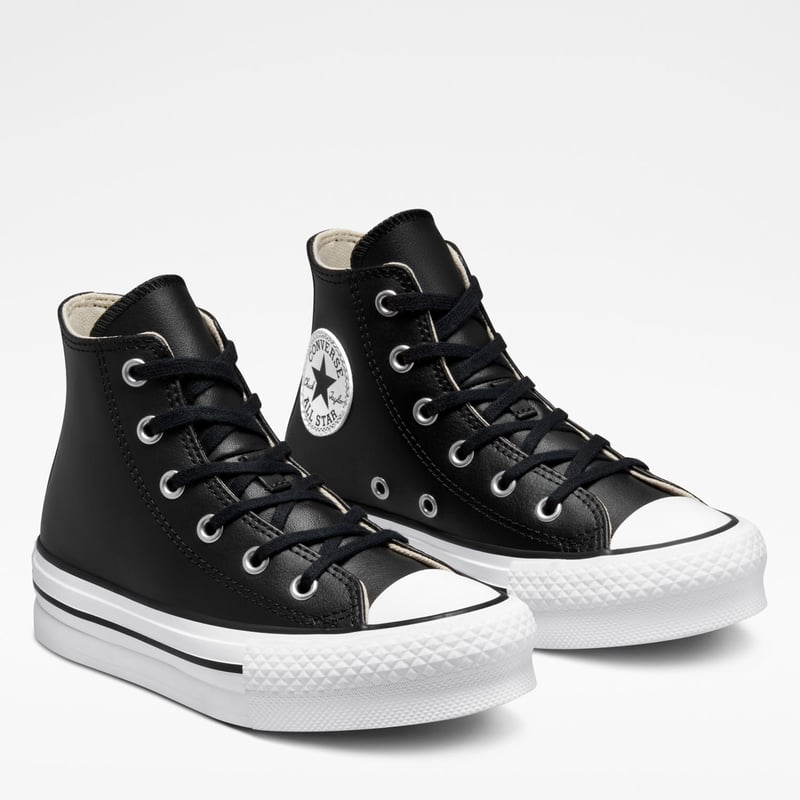 Converse niña cuero online