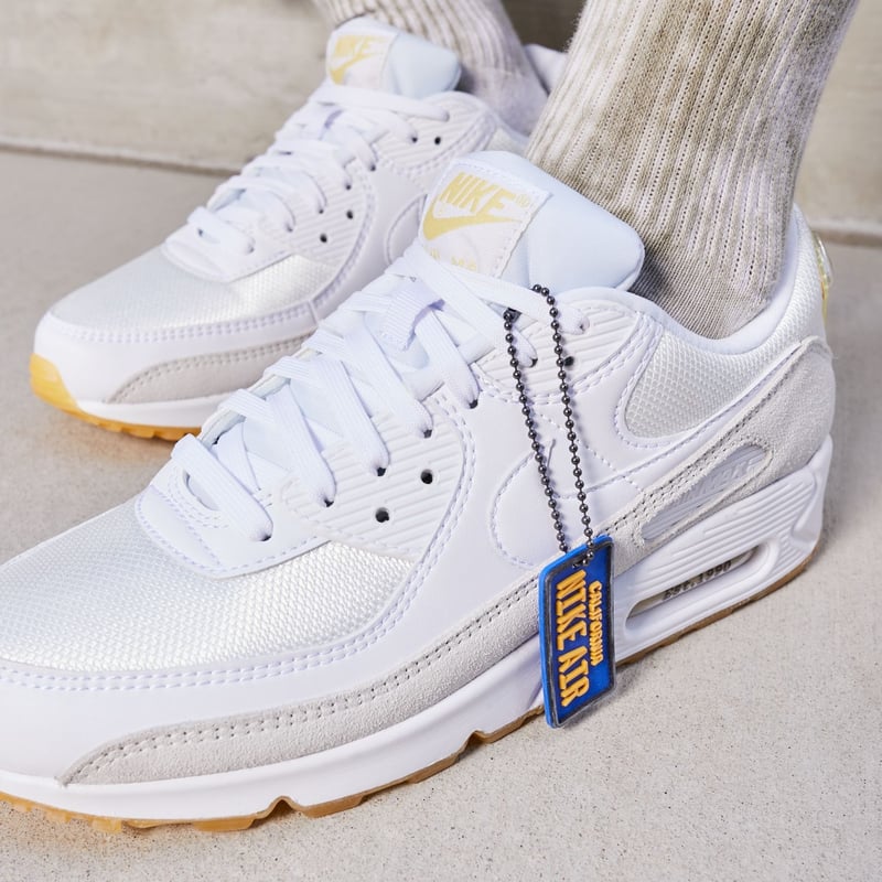 Nike air max 90 blancas y doradas online