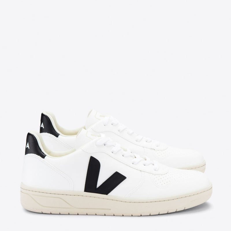 VEJA - V-10 Zapatilla Urbana Hombre Cuero Blanco Veja