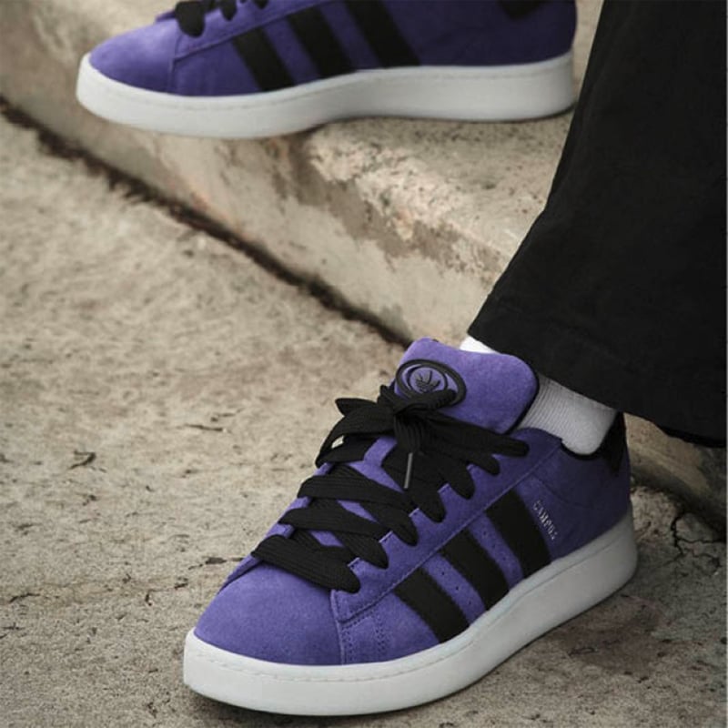 Campus 00S Zapatilla Urbana Hombre Cuero Morado Adidas Originals