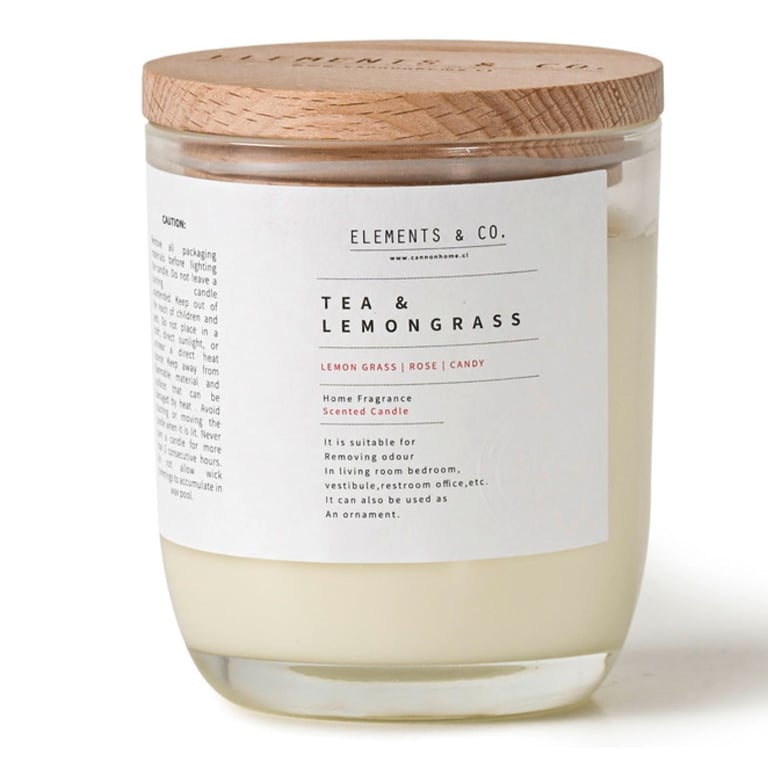"Vela Aromatica Tea Lemongrass 180 Grs Elements &amp; Co"