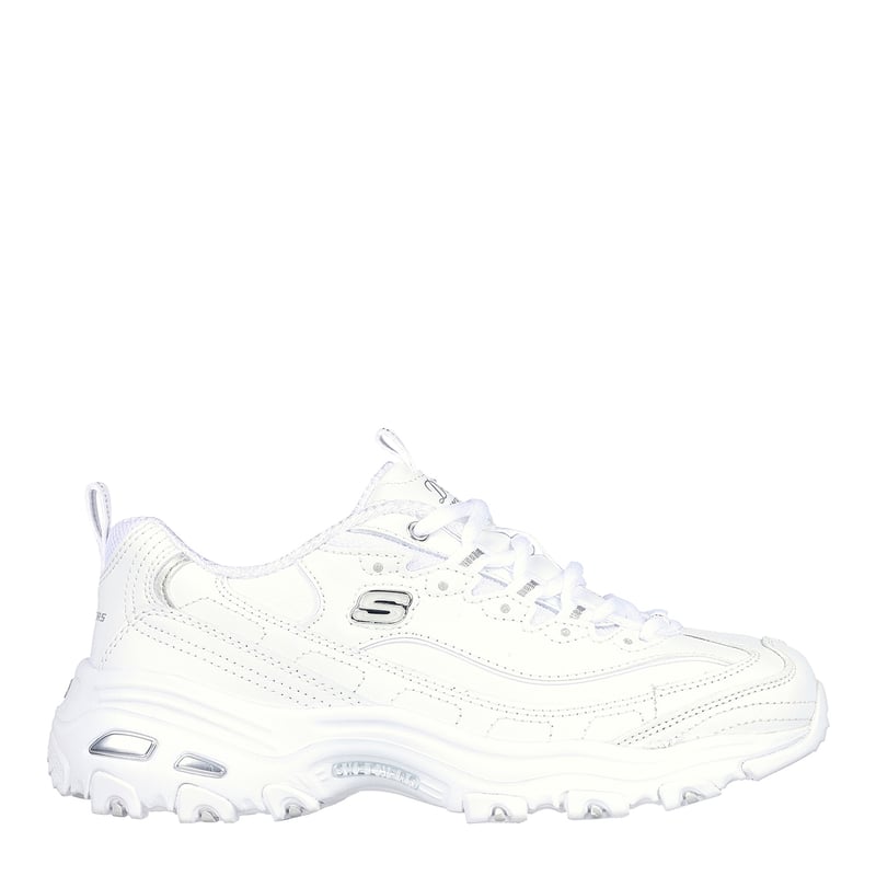 SKECHERS - D'Lites Zapatilla Urbana Mujer Cuero Blanco Skechers