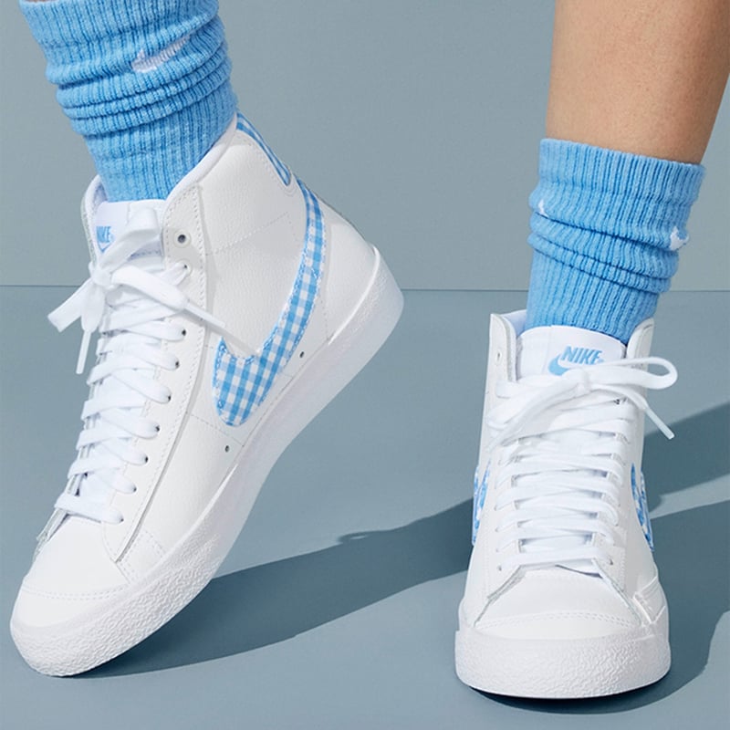 Nike blazer high mujer azul sales