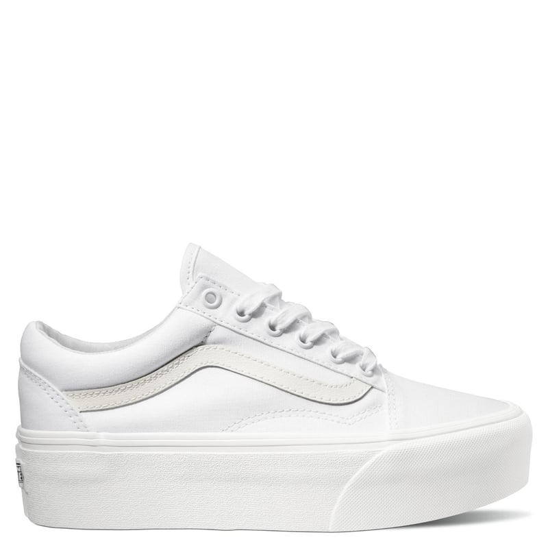 Ua Old Skool Stackform Zapatilla Urbana Mujer Blanco Vans
