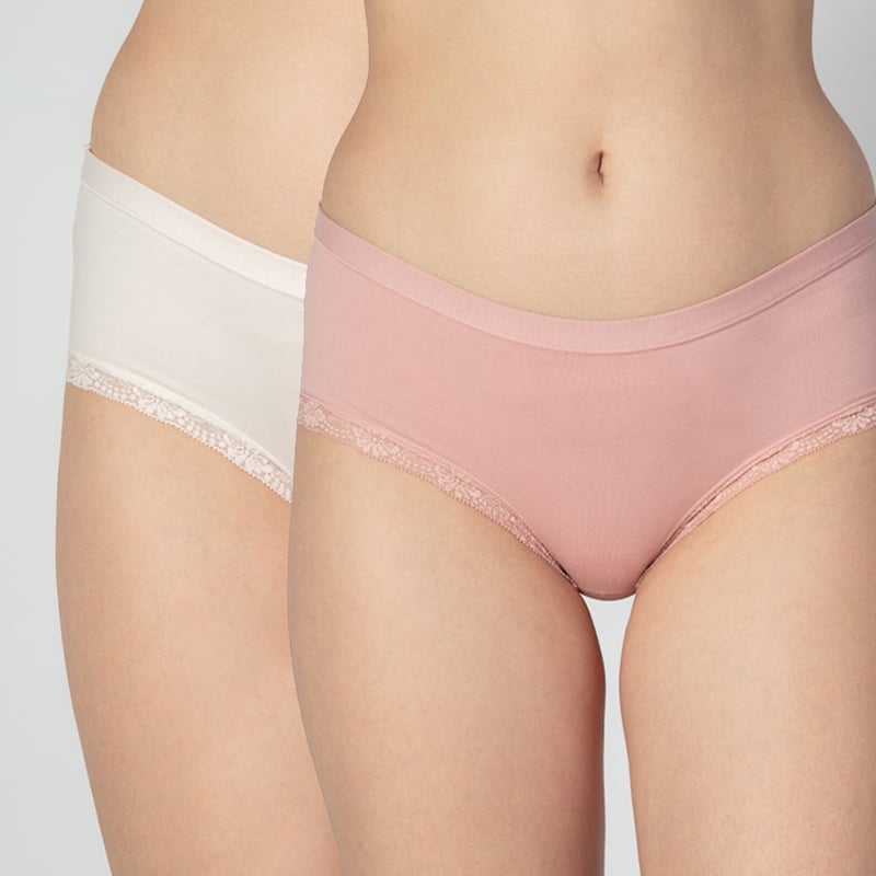 INTIME Pack De 2 Calzon Tiro Alto Mujer Intime falabella