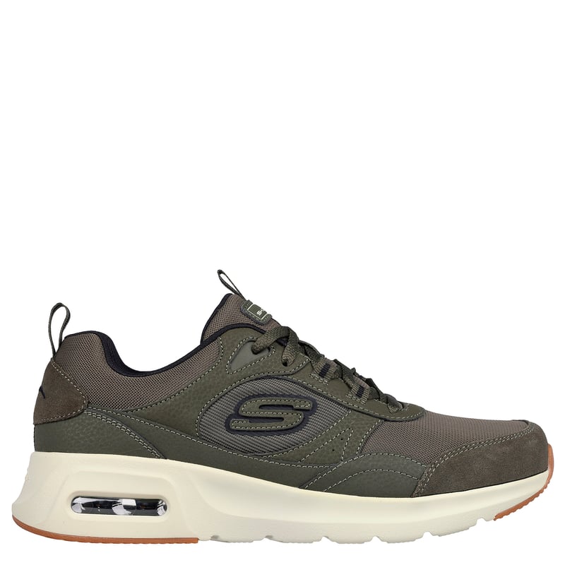 SKECHERS - Zapatilla Urbana Hombre Cuero Verde Skechers