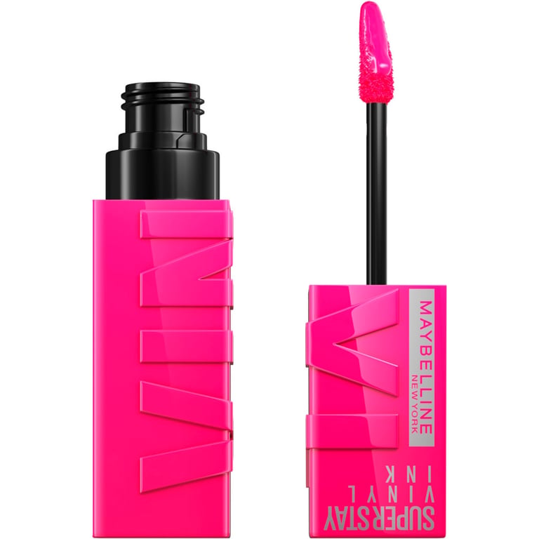 "Labial Super Stay Vinyl Ink Pink Mashup - Striking Maybelline"
