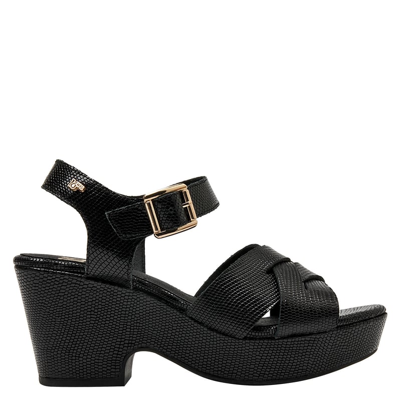 Zapatos Mujer 24 Horas Trabajo Cuero Nobuck Negro (tacón