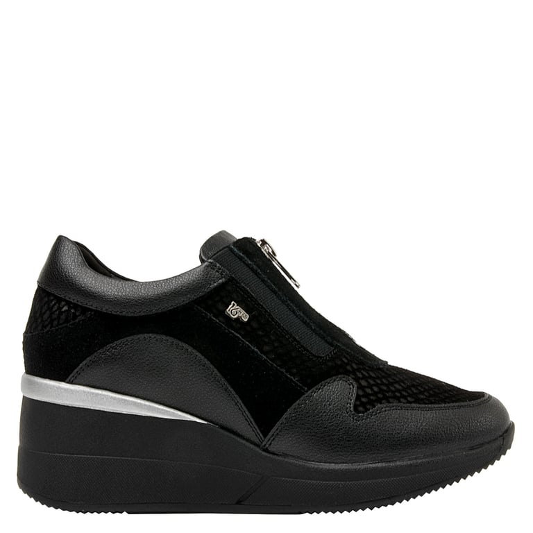 16 HRS Zapatilla Urbana Mujer Cuero Negro 16 Hrs falabella