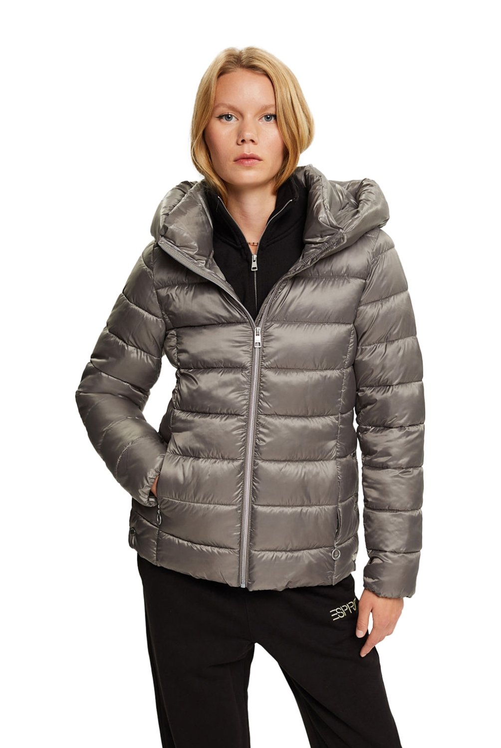 ESPRIT Giacca Bomber Donna - Imbottita Con Fodera Trapuntata E Tasche Con Cerniera