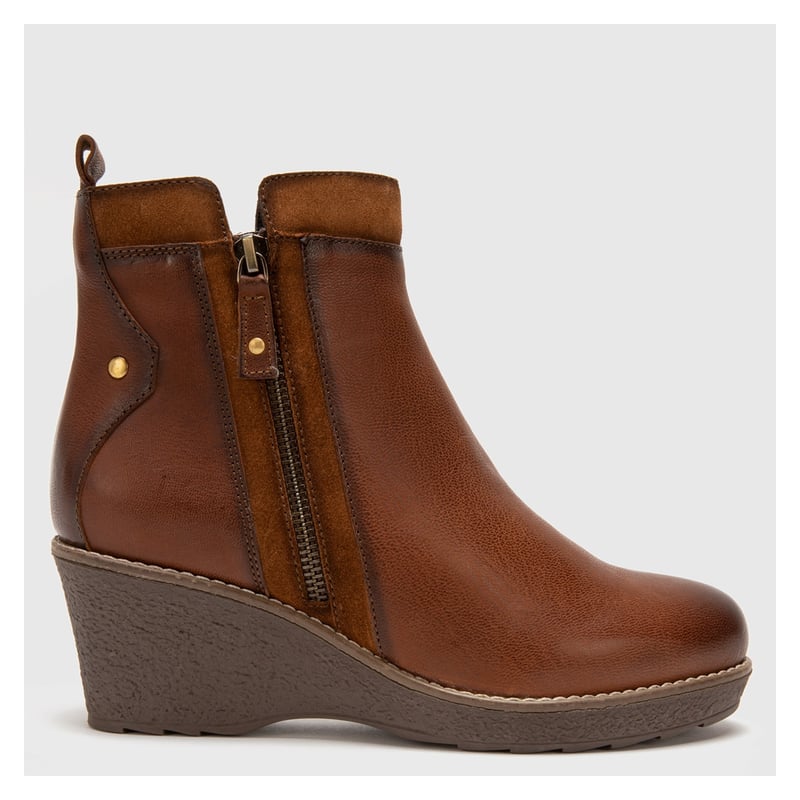 GACEL Botin Mujer Cuero Cafe Gacel | falabella.com