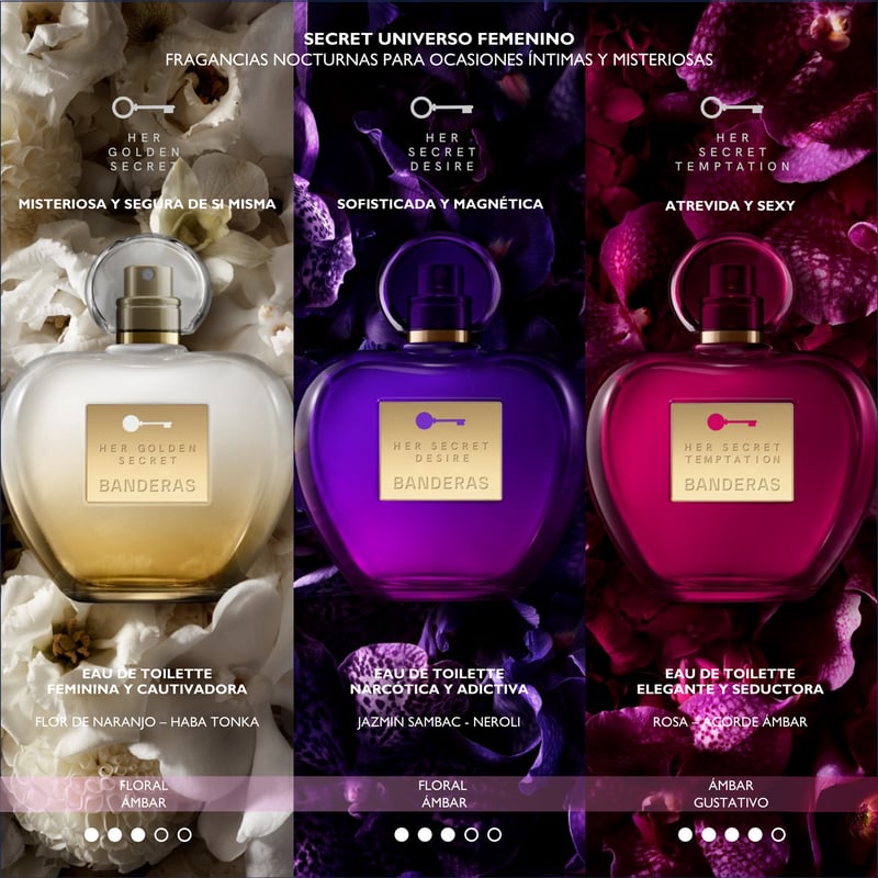 ANTONIO BANDERAS Banderas Perfume Her Secret Temptation Edt 80ml Antonio Banderas falabella