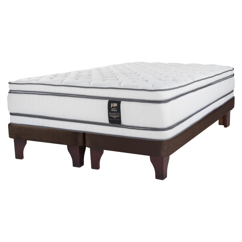 FLEX - Cama Europea Majesty Choc Super King X 2.00Mt Base Dividida Flex