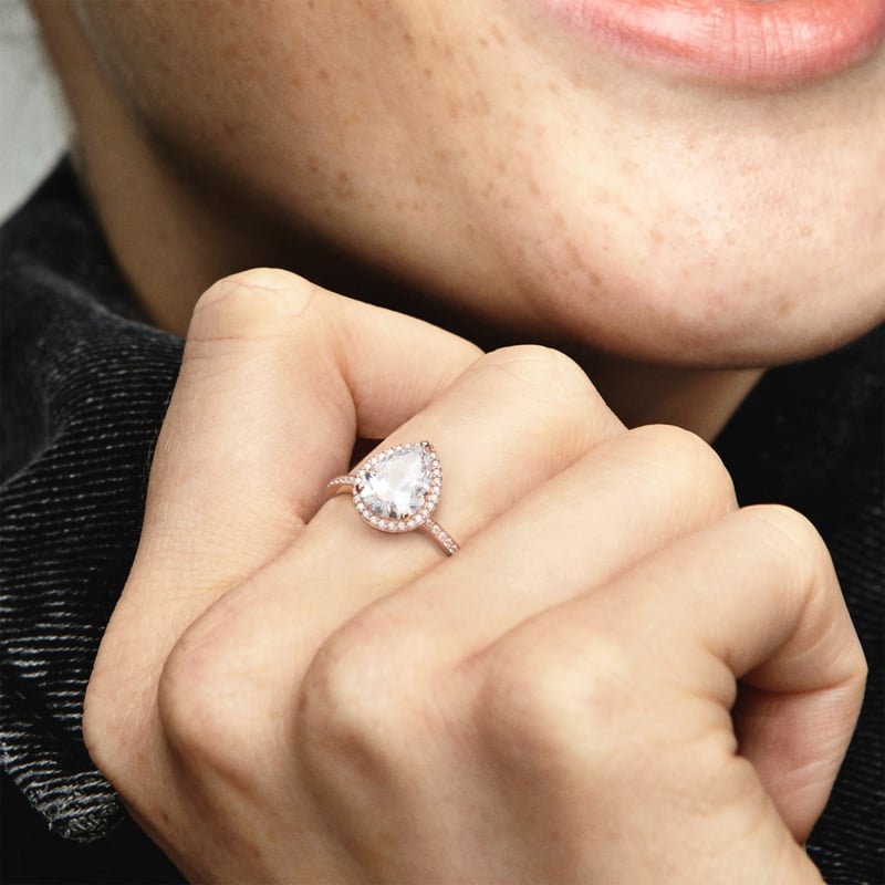 Anillo pandora lagrima radiante clearance