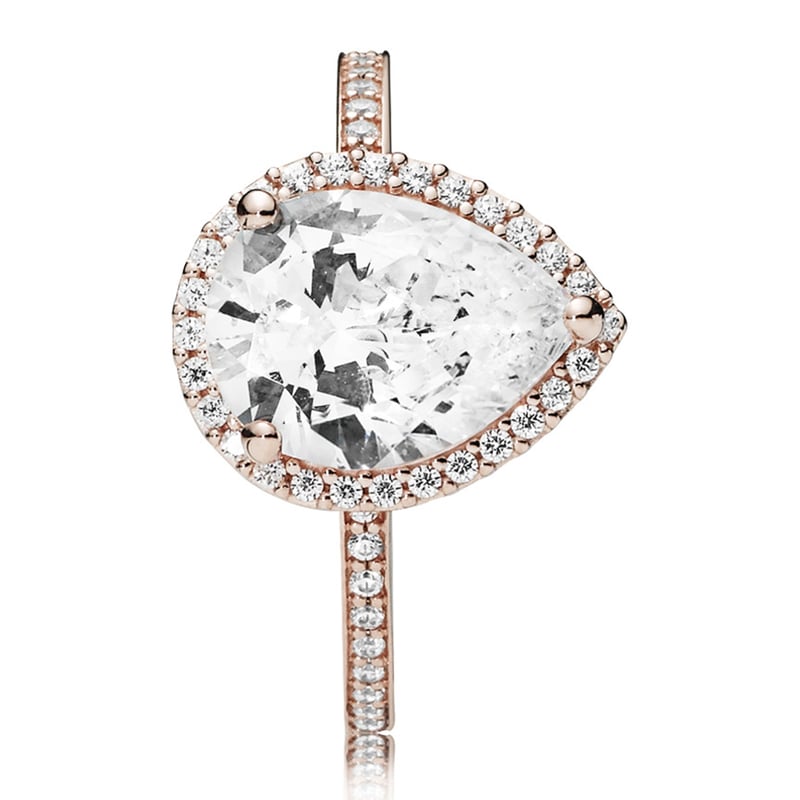 PANDORA Anillo Lagrima Radiante Mujer Pandora falabella