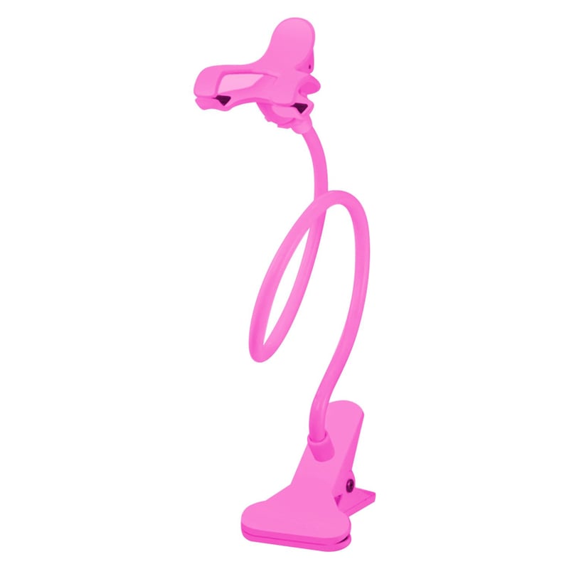 GENERICO - Soporte Porta Celular Flexible Cama Sillon Pink