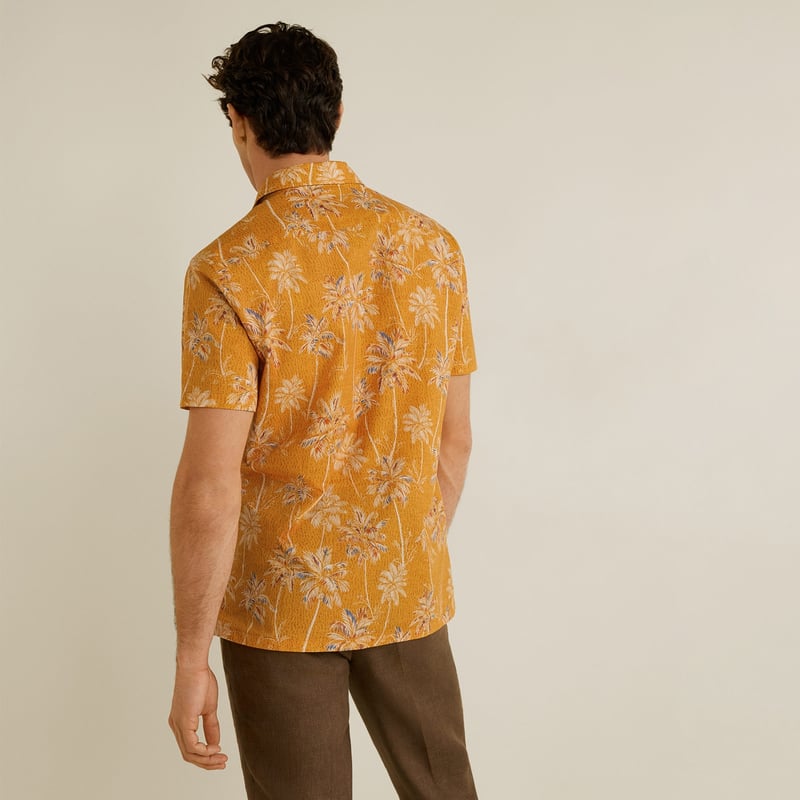 MANGO MAN Camisa Guayabera falabella