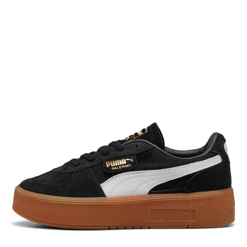 Palermo Elevata Zapatilla Urbana Mujer Cuero Negro Puma
