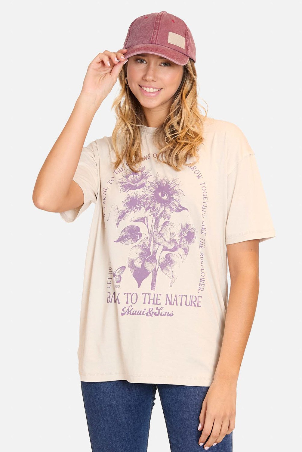 MAUI AND SONS Polera Manga Corta Algodon Mujer Maui And Sons falabella