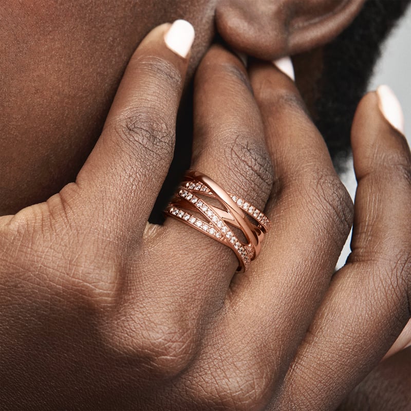 PANDORA Anillo Entrelazado Rose Mujer Pandora falabella