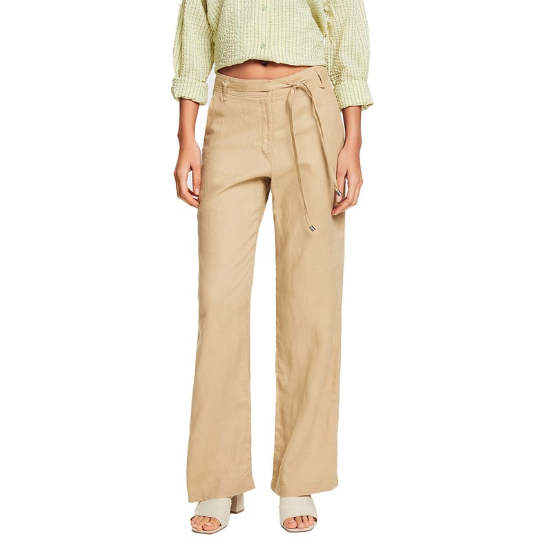 ESPRIT Pantaloni Donna Culotte A Gamba Larga - Misto Viscosa Con Vita Elastica - Collezione Primavera Estate