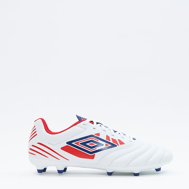 Umbro Homme Tocco 4 Premier FG Crampons De Football, Blanc/Bleu