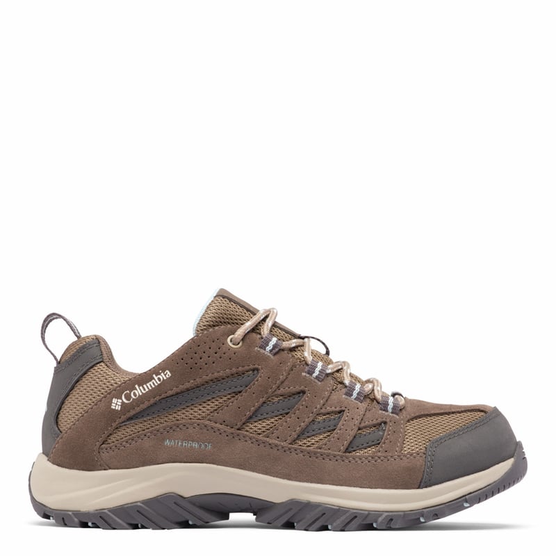 COLUMBIA Crestwood Waterproof Zapatilla Outdoor Mujer Cuero Cafe Columbia falabella