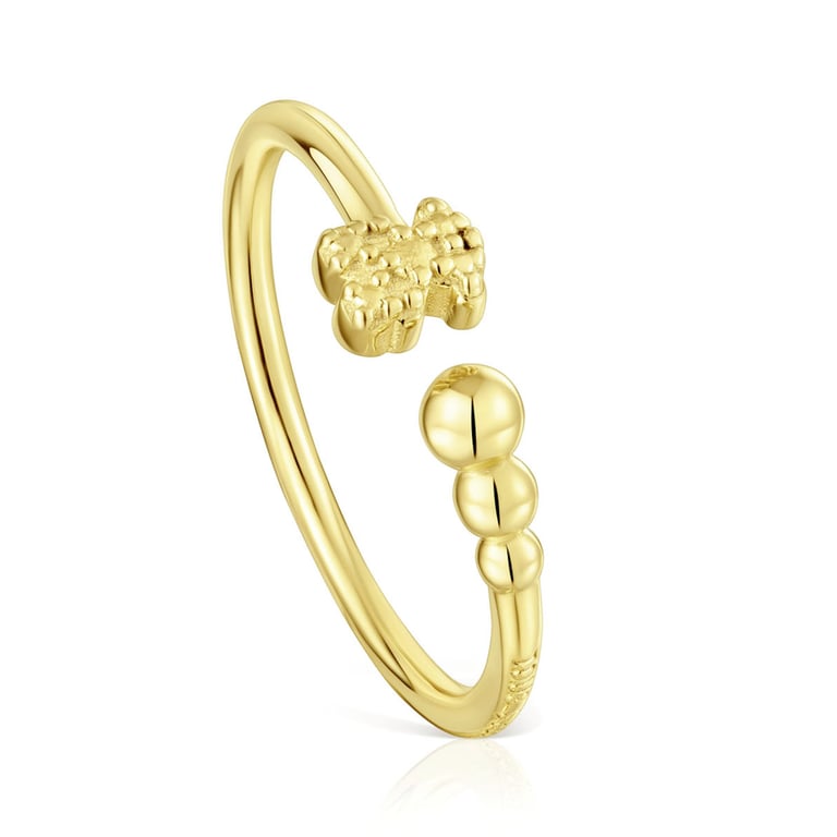 Anillo Banado en Oro Mujer Dorado